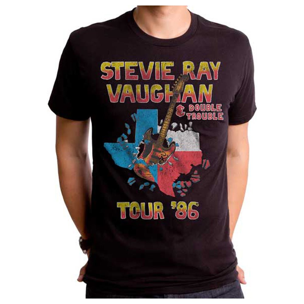 STEVIE RAY VAUGHAN スティーヴィーレイヴォーン (追悼 35年 ) - TOUR 86 / Tシャツ / メンズ - PGS